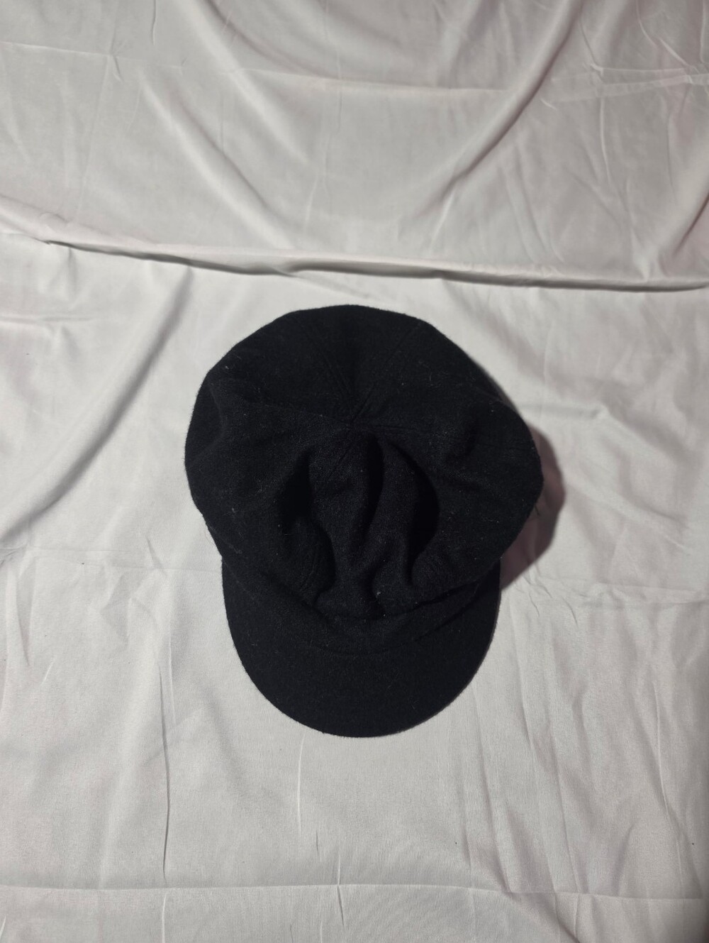 Vintage Betmar New York Black Wool Blend Newsboy Cap – Satin Lined Leopard Print